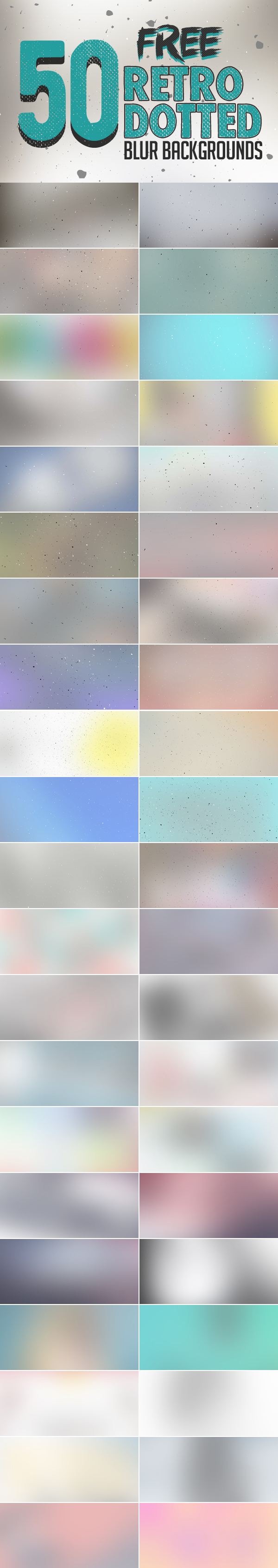 Free retro blur backgrounds with dotted pattern