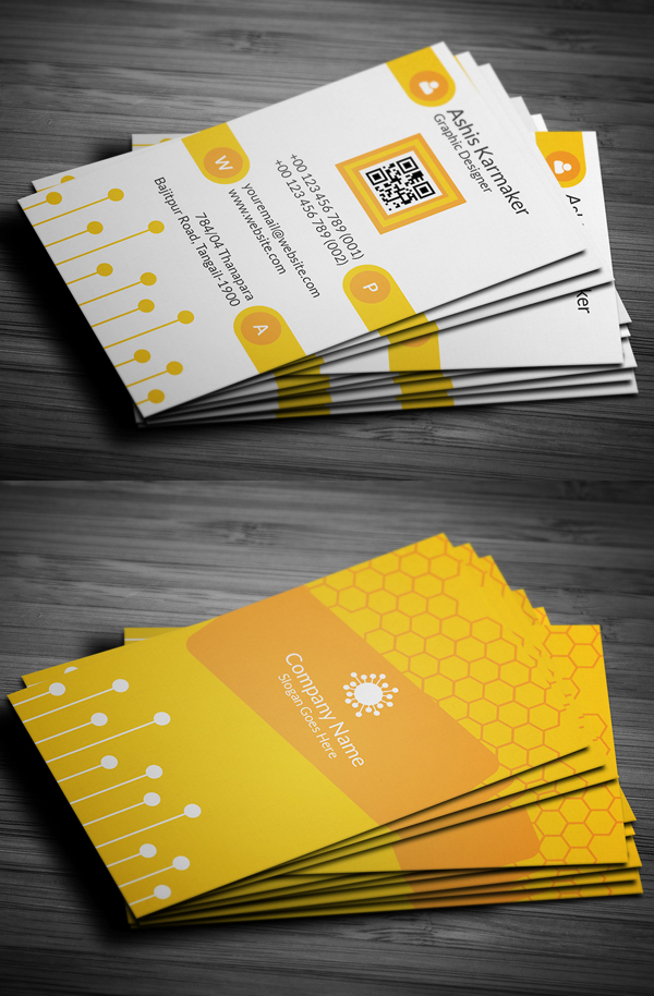 Honeycomb Business Card Design