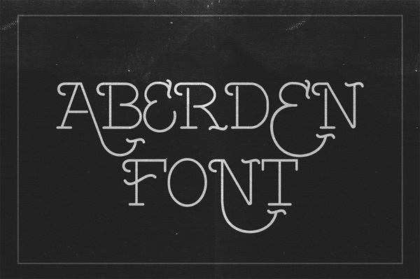 Aberden is an all caps thin font with uniq style