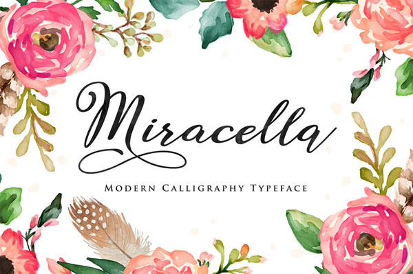 Miracella Script is a new handwritten stylish