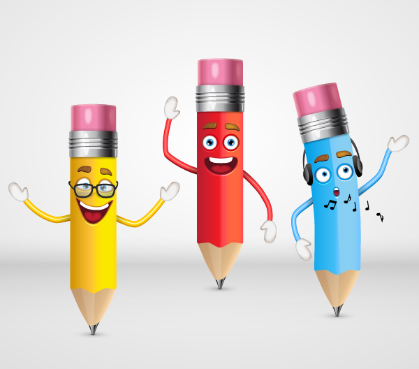 How to Create a Trio of Cute Pencil Characters in Adobe Illustrator