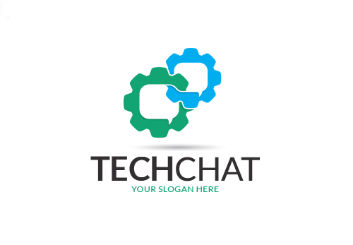 Tech Chat Logo Template