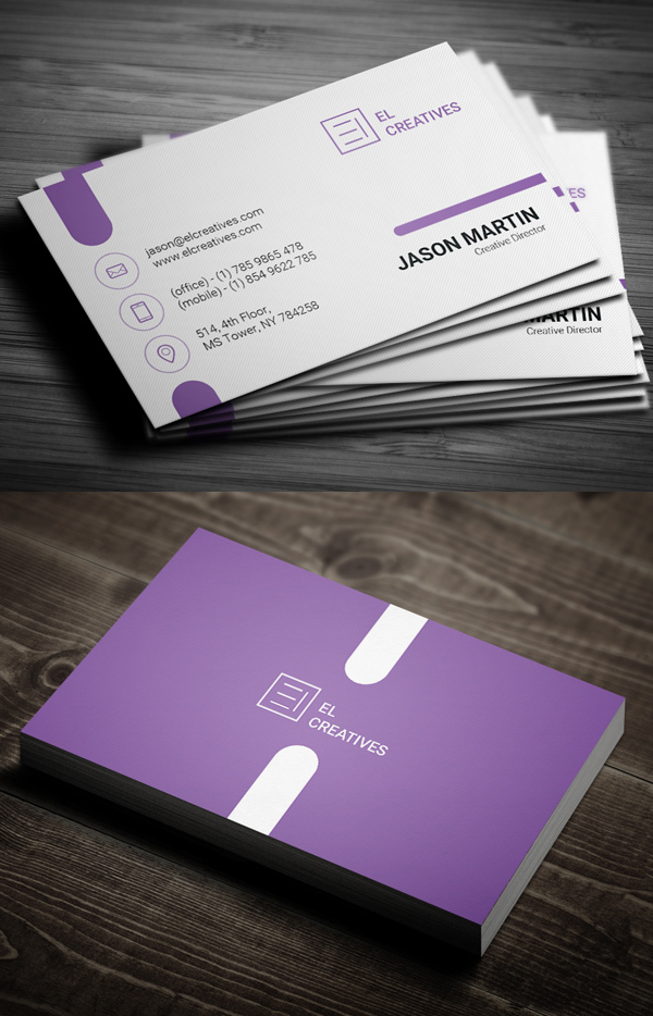 Purple Creative Business Card
