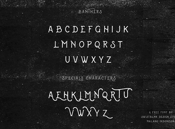 Banthers Font Letters