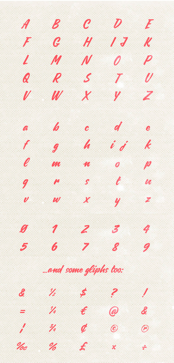 Carosello Font Letters