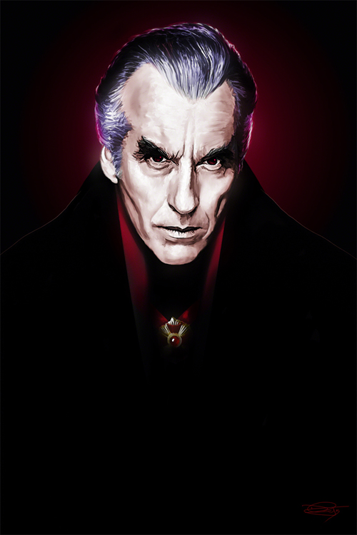 Dracula - Based on Christopher Lee Illustration by Daniel Murray