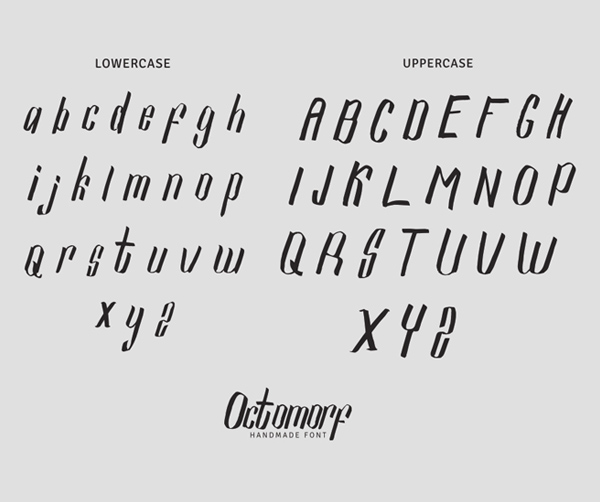 Octomorf Font Letters