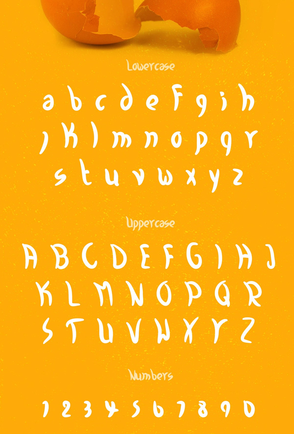 Kiwi Font Letters