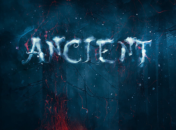 Create Typography Using A Mixture Of Snow And Fire Elements In Photoshop
