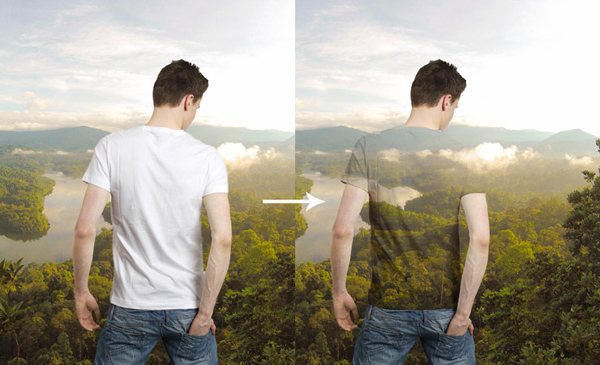 Create Transparent Shirt Effect in Photoshop Tutorial