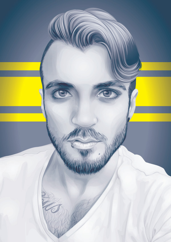 How to Create a Greyscale Monochrome Vector Portrait in Adobe Illustrator