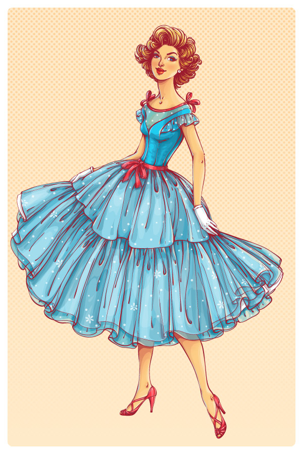 How to Create a 50s Fashion Illustration in Adobe Illustrator