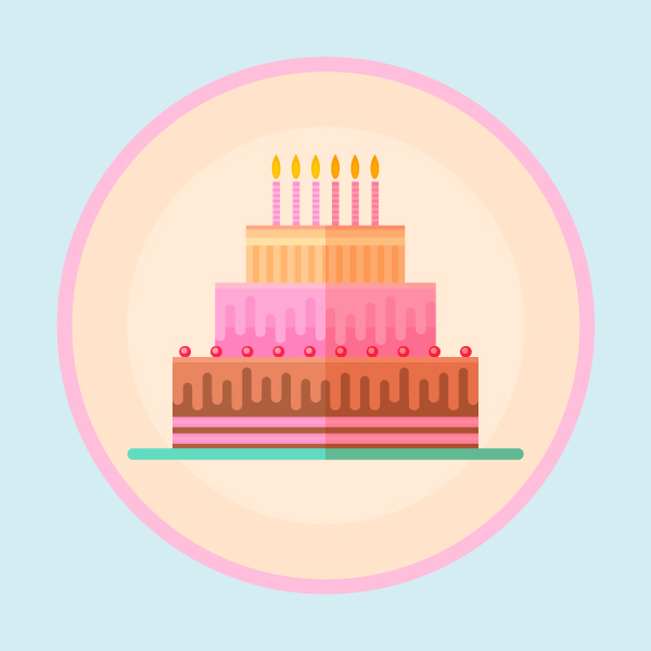 How to Make a Flat Design Birthday Cake in Affinity Designer