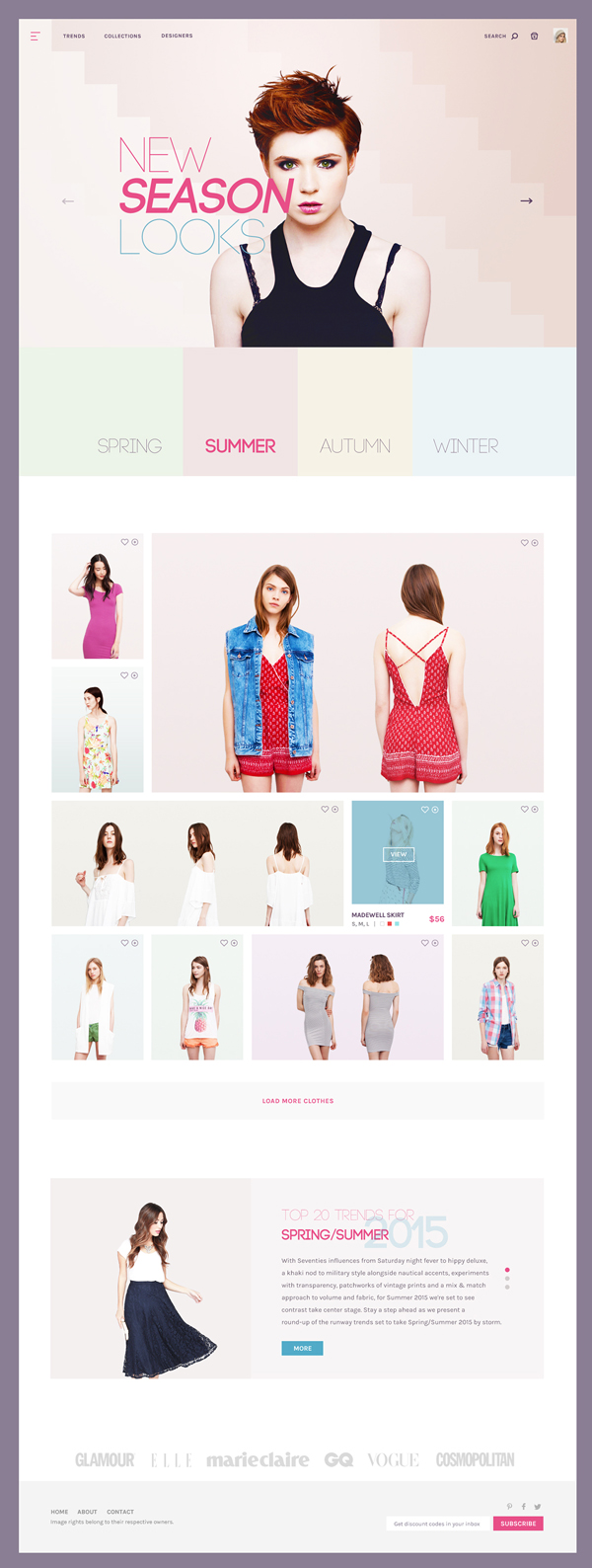 Fashion Store Concept PSD Template