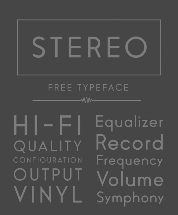 Stereofree fonts