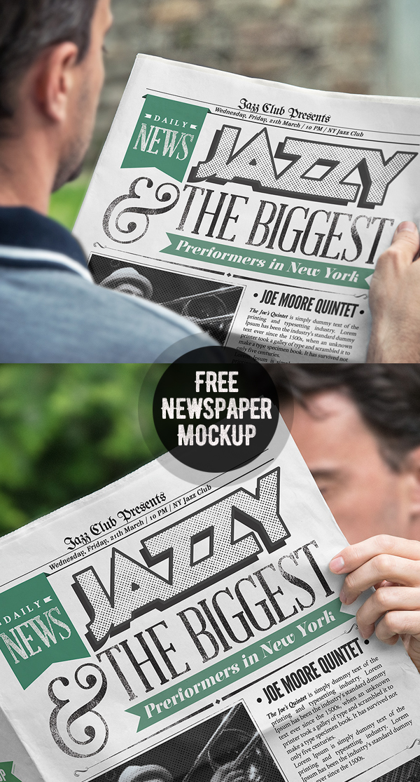 Free Newspaper Mockup PSD