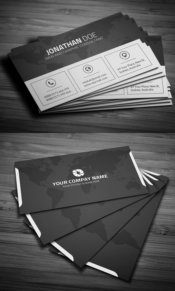 Free Clean Corporate Business Card