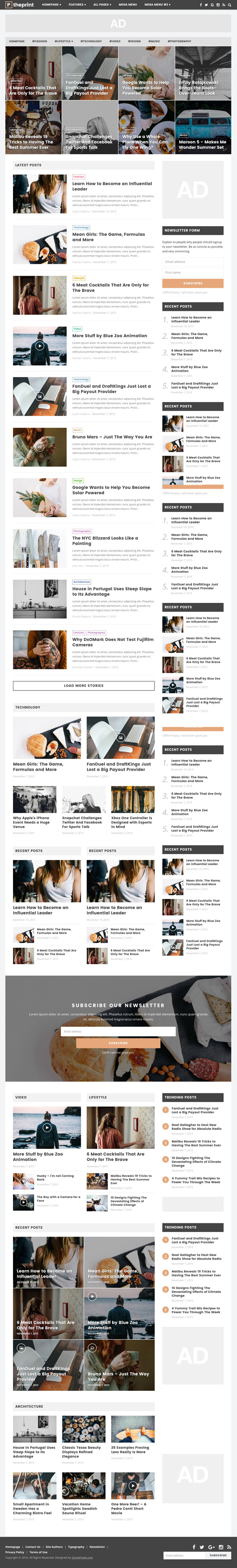 The Print - A Theme for Magazines and Simple Blogs