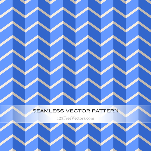 Chevron Blue Seamless Zigzag Pattern Vector