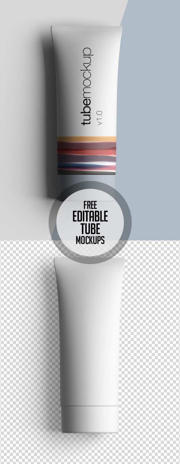 Free Premium Editable Tube Mockup