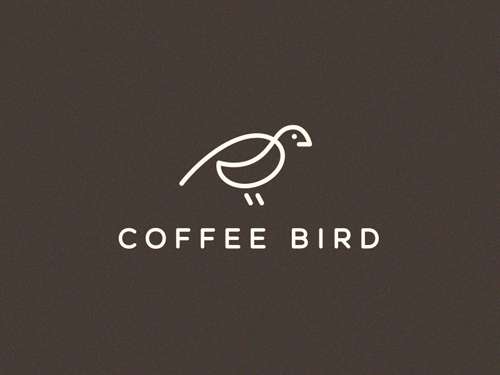 Coffee Bird Line Logo by Vladislav Smolkin