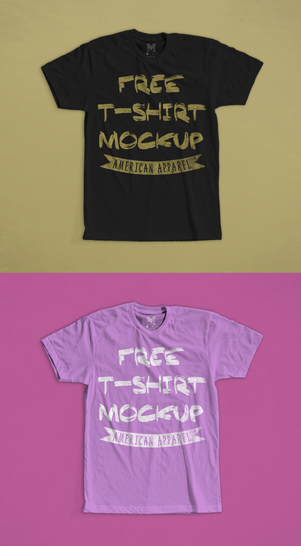 Free T-Shirt Mockup American Apparel 2016