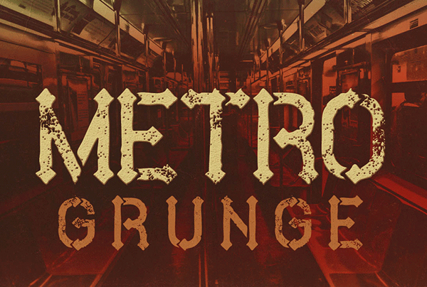 Metro Grunge Free Font