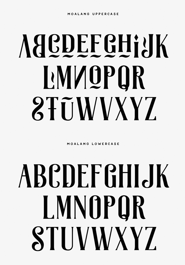 Moalang Free Hipster Fonts and Letters