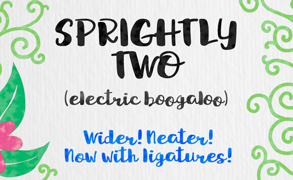 Sprightly Two Script Free Font