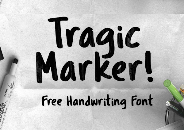 Tragic Marker Free Font