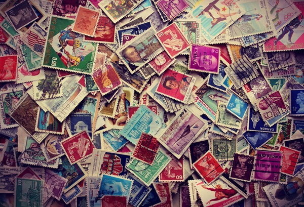 Stamps Abstract Photo
