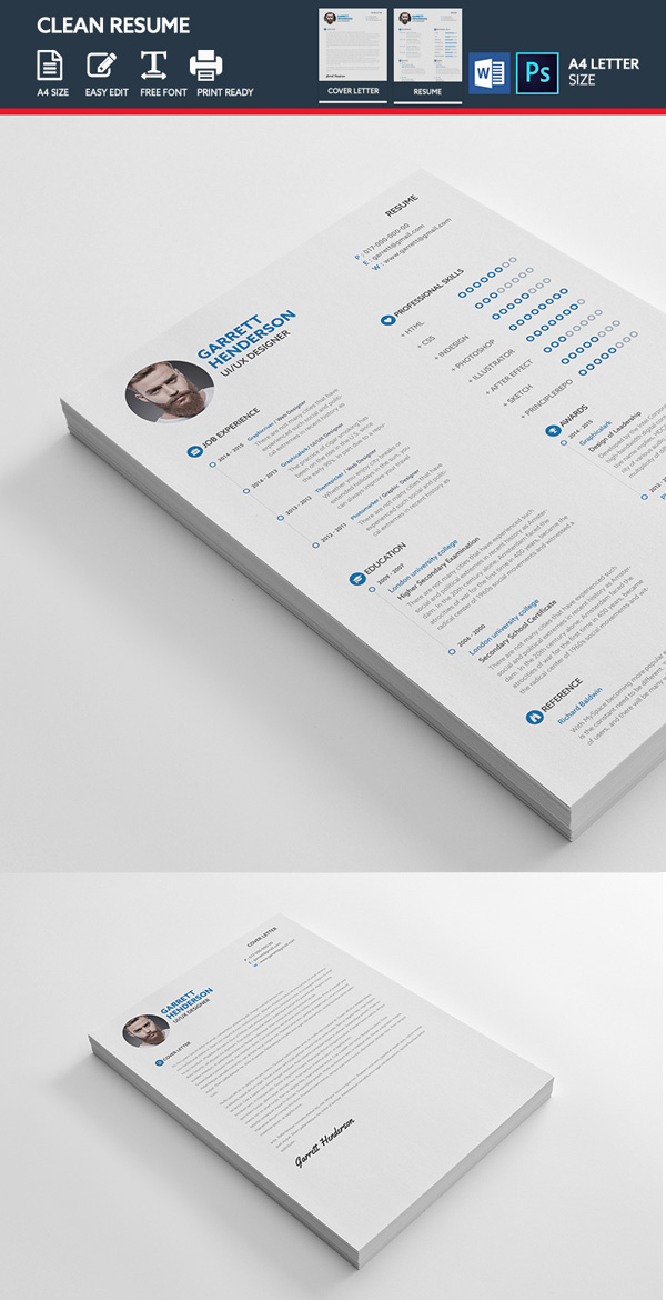 Clean Resume Templates