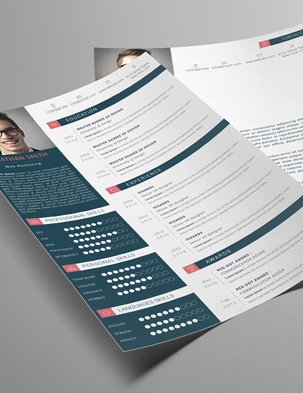 Modern Resume & Cover Letter & Portfolio Template