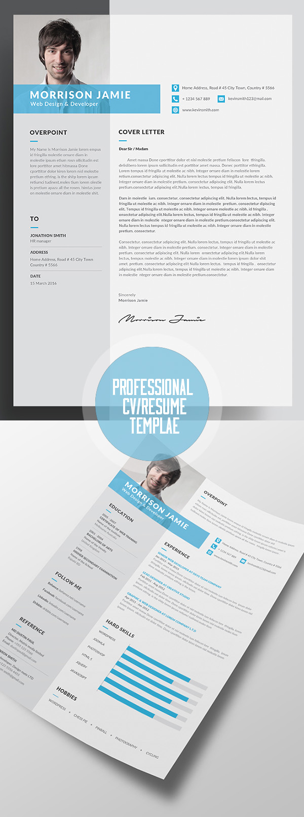 Clean Resume Word/Indesign Template