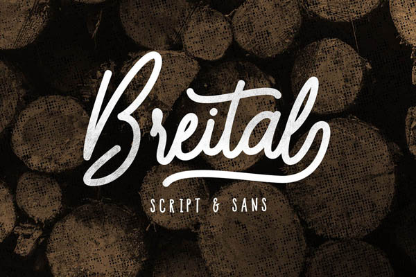 Breital is modern script font