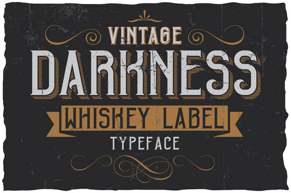 Vintage Darkness Label Font