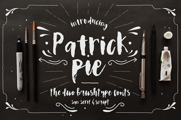 Patrick Pie is a duo typeface