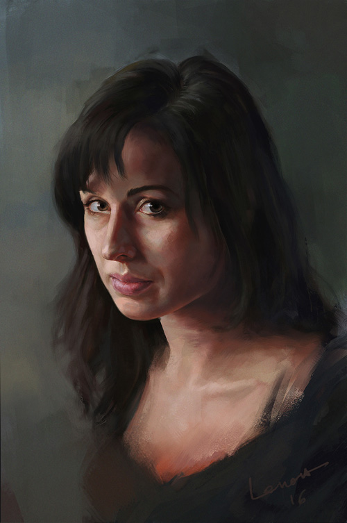 Her portrait by Mateusz Lenart
