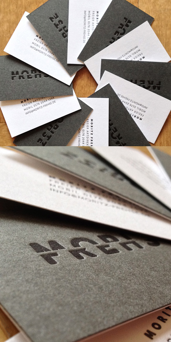 Simple Letterpress Card Design