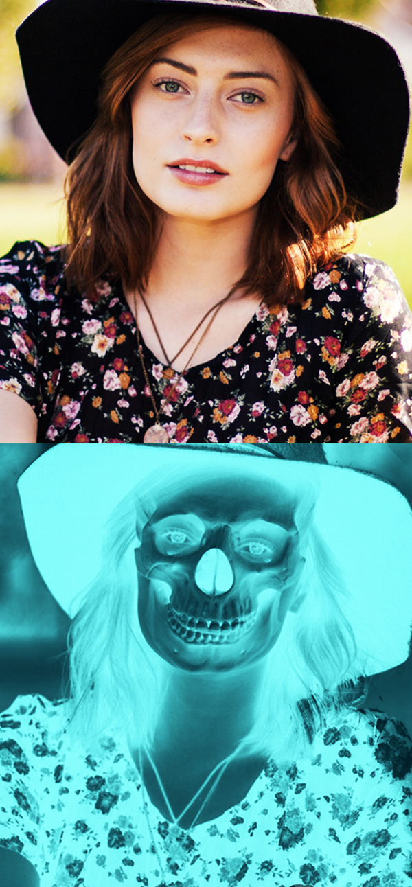 How to Transform Picture into a X-Ray Skull Effect in Photoshop Tutorial