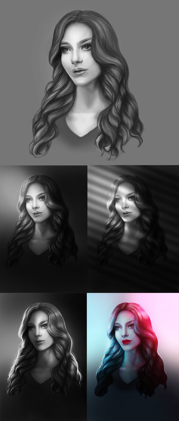 How to Create Dramatic Lighting in Your Digital Painting Portraits