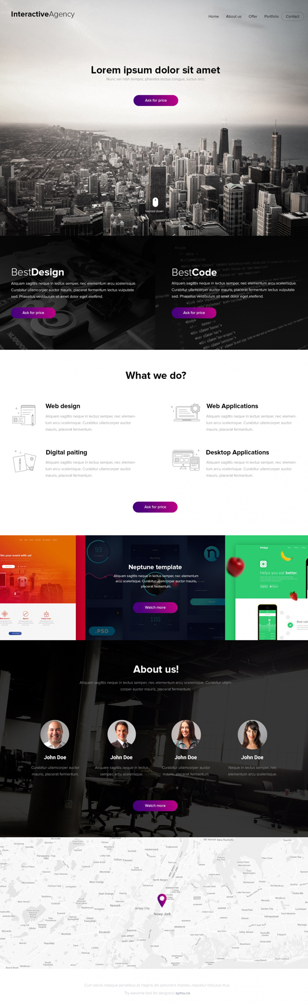 Interactive Agency - PSD template