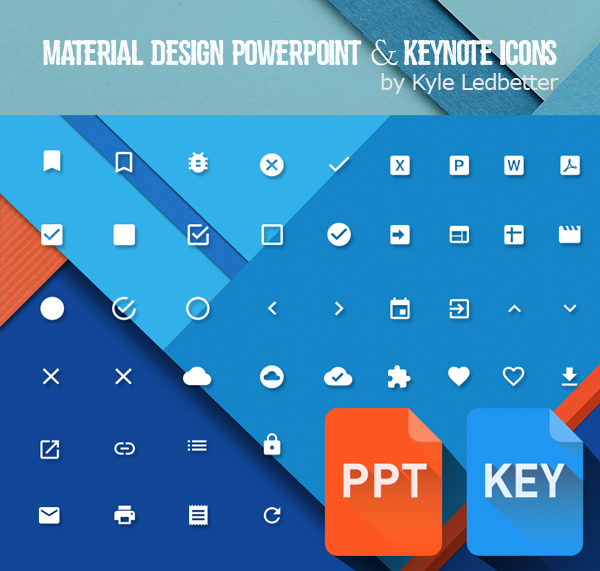 Material Design Powerpoint & Keynote icons