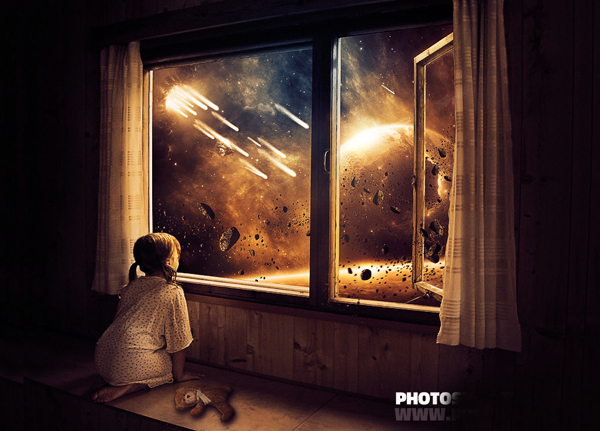 How to Create Childhood End of the Earth Photo Manipulation Photoshop Tutorial