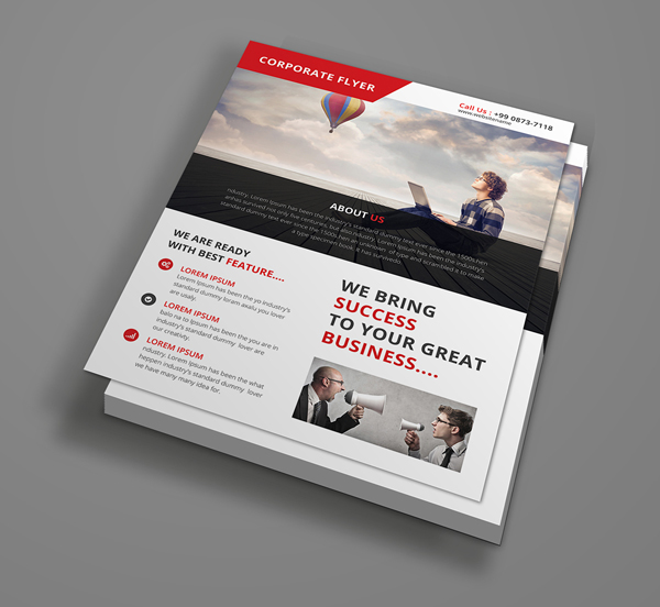 Free PSD Corporate Flyer Template