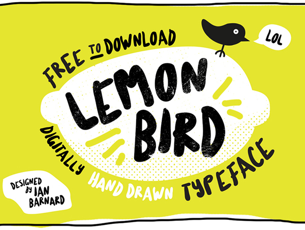 Lemon Bird free fonts