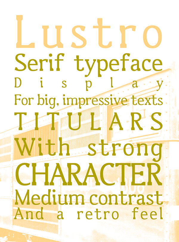 Lustro free fonts