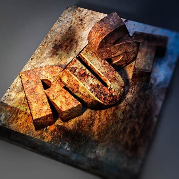 How to Create a Rusted Metal Text Effect in Adobe Photoshop