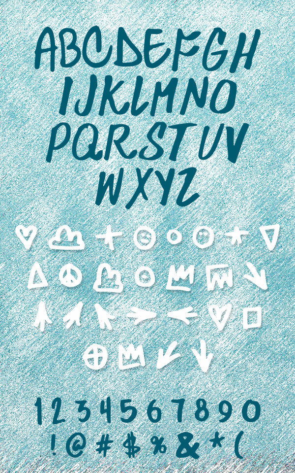 Skylarking fonts and letters