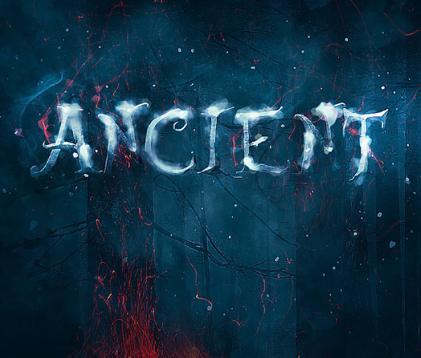 Create Typography Using A Mixture Of Snow And Fire Elements In Photoshop